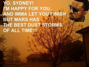 Kanye Tongue dust storm