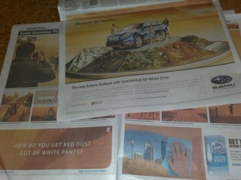 Sydney dust newspapers