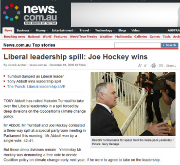 Joe Hockey Liberal win