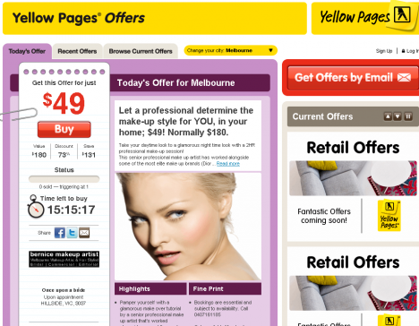 Telstra launches group buying site Yellow Pages Offers - Mumbrella