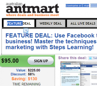 Antmart homepage