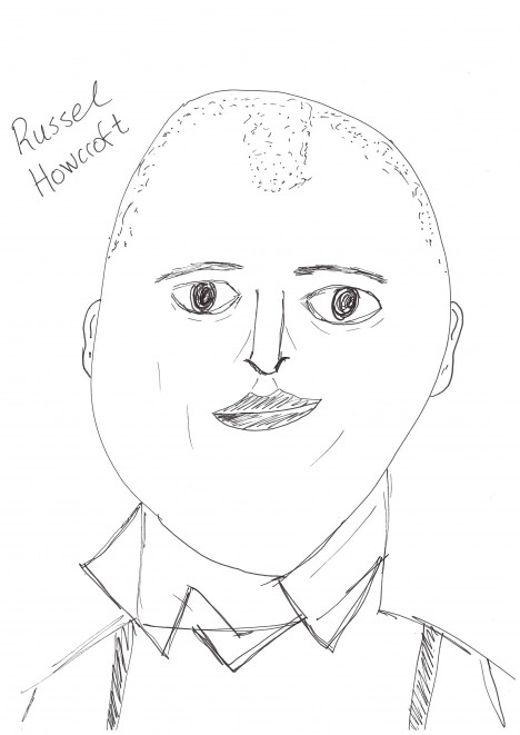 Russel Howcroft drawings by a writer