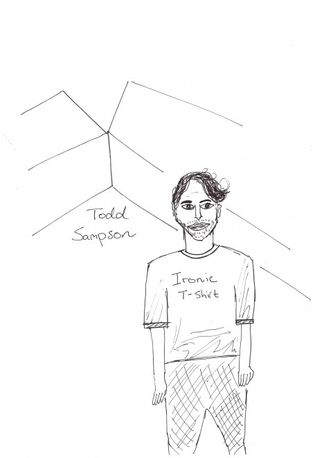 Todd Sampson drawings by a writer