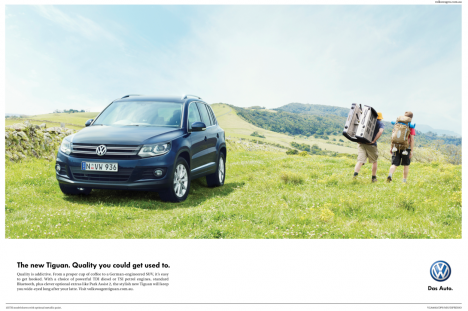 VW Tiguan print ad 