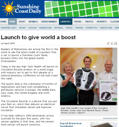 Sunshine Coast Daily article