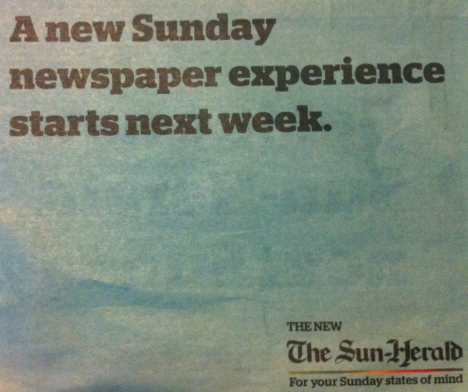 Sun-Herald new experience