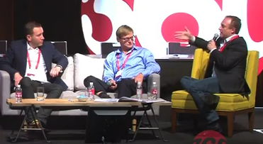 UM's Mat Baxter, WTFN’s Daryl Talbot and OMD's Alistair Henderson