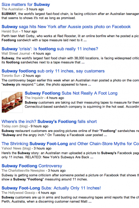 google news subway