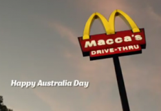 DDB's campaign changing the fast food chain's signs to say Maccas for Australia Day was highly awarded in 2013