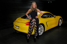 Sonia Kruger and her Porsche