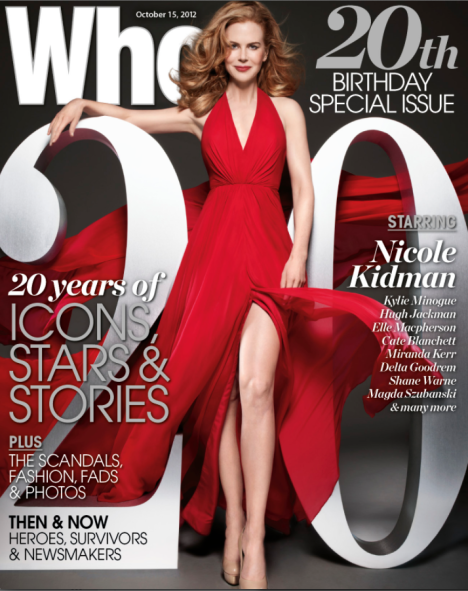 WHO Magazine Nicole Kidman cover