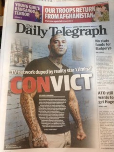 Telegraph SBS Punchbowl front page