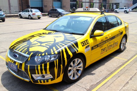 The Lion King taxi wrap - 1