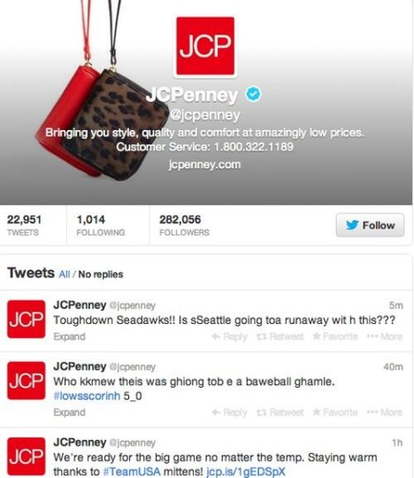 JC Penny superbowl tweet