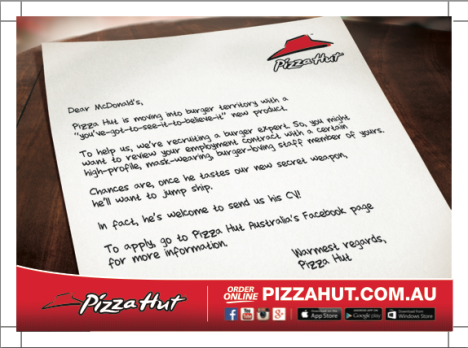 pizza hut burger screen shot