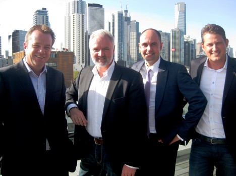 (L:R, Mitchell & Partner's leadership team:  John Thompson, Kenny Stewart, Luke Littlefield, Adrian Roeling)