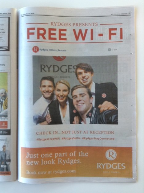 Rydges ad
