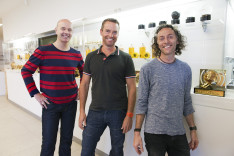 Pat Baron, McCann Australia CEO Ben Lilley and John Mescall