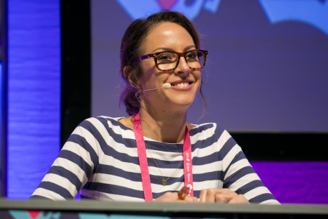 Sarah Wilson journalist at Mumbrella 360, 2014.