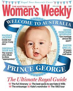 Women's Weekly baby george cover
