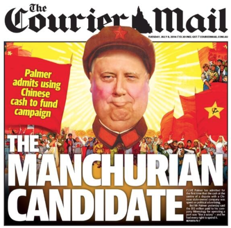 courier mail clive palmer front page