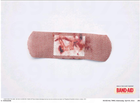 JWT Band-Aid campaign in The Rouse Hill Times 3