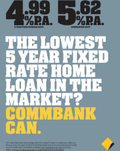 Commbank mortgage ad