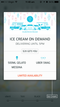 Uber ice-cream