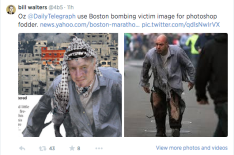 Tweet boston bomb daily telegraph