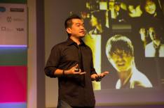 Tan speaking at Spikes Asia