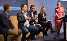 L:R Adapt.TV's Mitch Waters, GroupM's John Miskelly, News's Cameron King, Cadreon's Jessica White and IAB's Alice Manners. 
