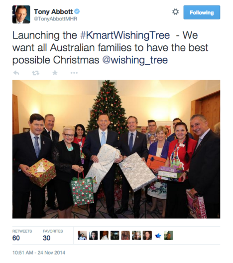 Tony Abbott wishing tree