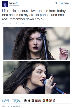 lorde most retweeted tweet of 2014