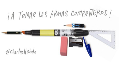 Reads: "To arms comrades"