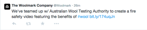 The Woolmark Company tweet