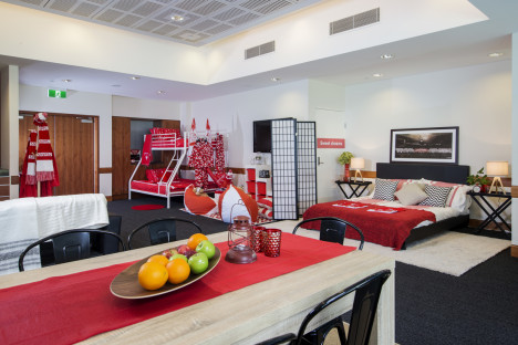 The Airbnb suite at the Sydney Cricket Grounds. 31/3/2015 Picture James Horan.