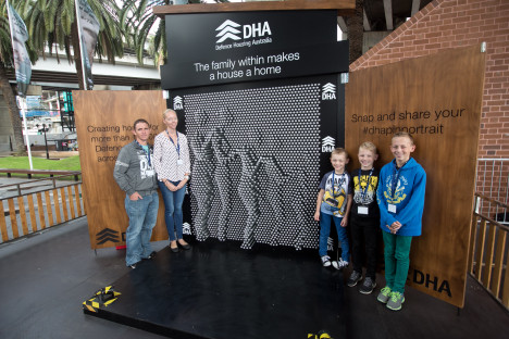 The DHA's Pin Wall. 