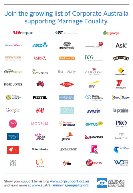 AME corporates marriage equality ad
