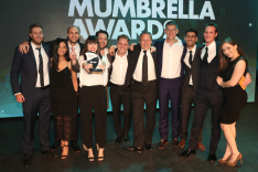 The Match Media team after winning their agency of the year award 