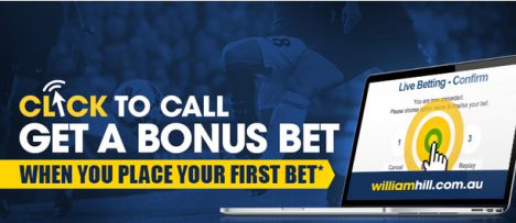 A William Hill ad promoting click to call 