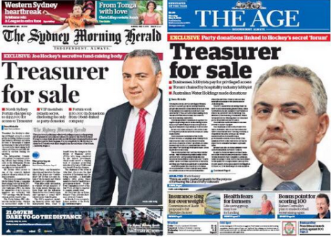 The judge last month ruled the phrase ‘Treasurer for sale’ as a headline was acceptable in context with the article, but was defamatory on a poster and in tweets