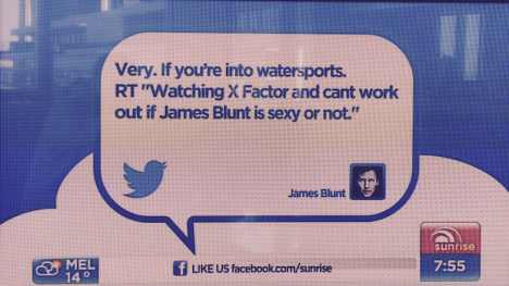 James Blunt watersports tweet