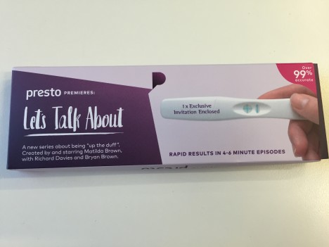 let's talk about pregnancy test promo