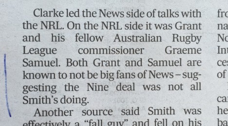 NRL Grant Smith big fans News