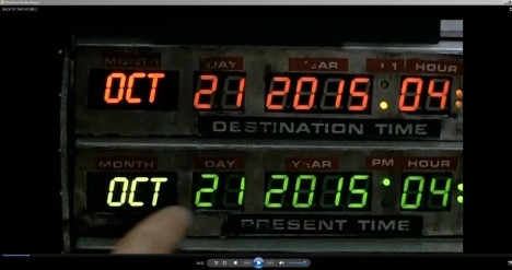 The timecode punched in by Doc and Marty. 