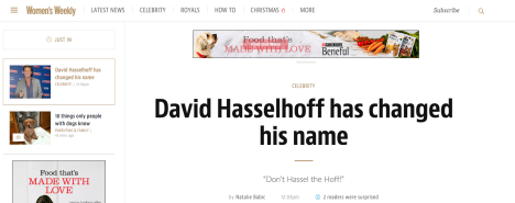 AWW hasselhoff name change
