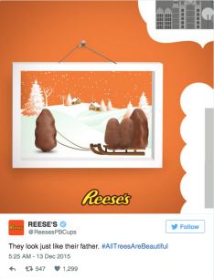 reeses christmas trees tweets