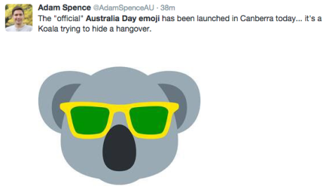 australia day emoji hangover