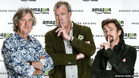  James May, Jeremy Clarkson and Richard Hammond.