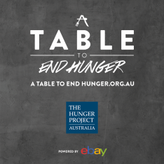 a table to end hunger